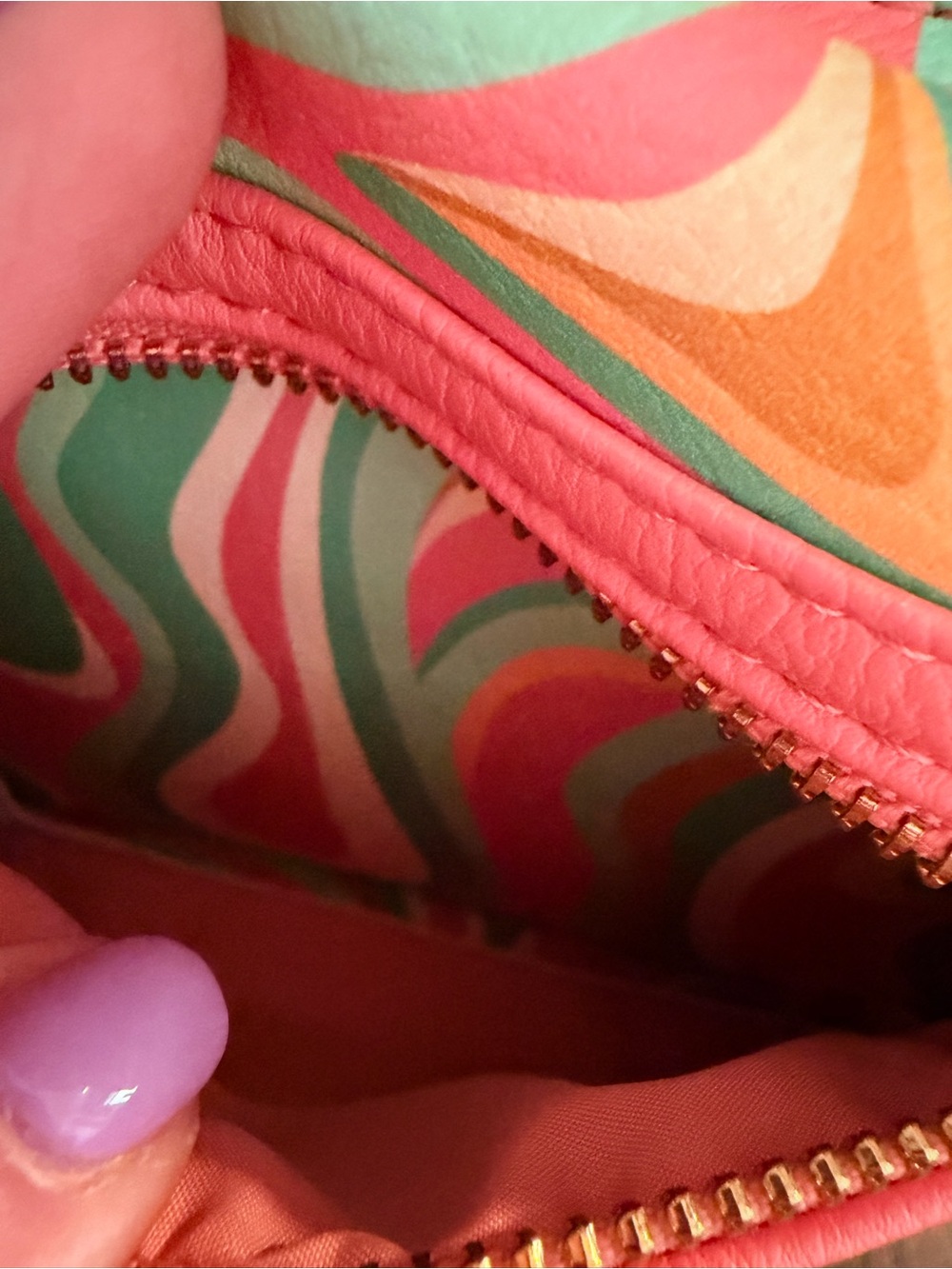 Disney Parks Loungefly Multicolor Teal Pink Coral Swirl Backpack with Ears - Picture 6 of 8
